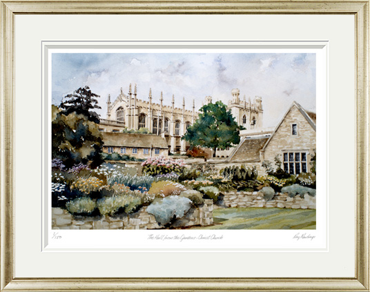Christ Church Oxford. The Hall from the Gardens